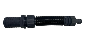 Freeflush hose adaptor/reducer, 1 1/4" to 1/2" barbed, snap lock (hozelock)
