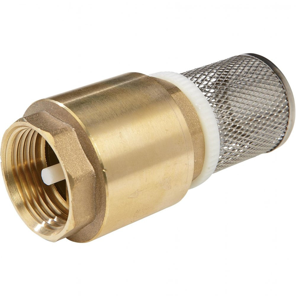 Brass Foot Valve/York Valve with Stainless Steel Strainer - Freeflush Rainwater Harvesting Ltd. 