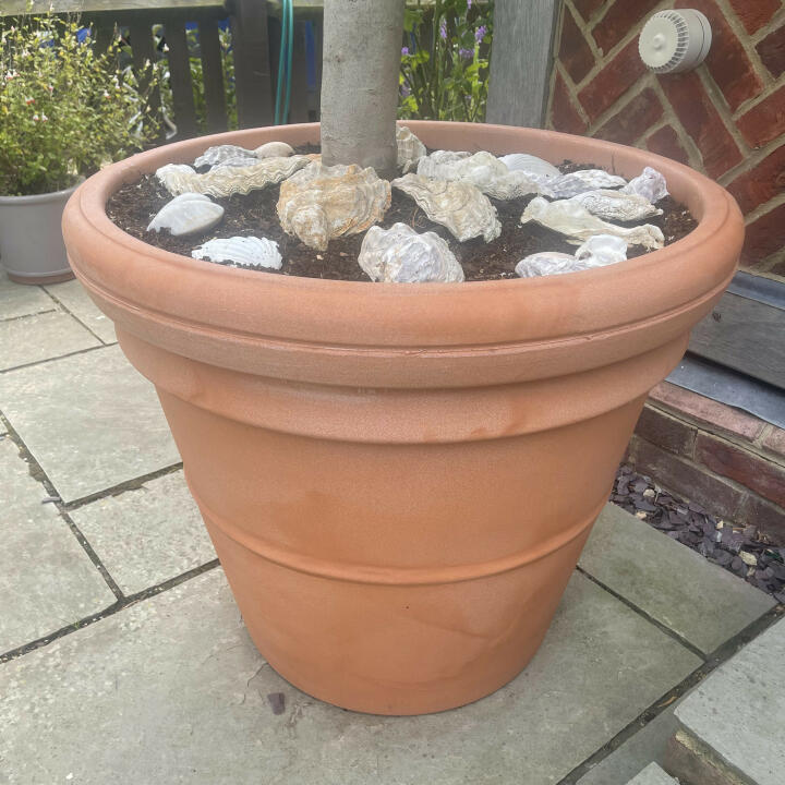 large plastic terracotta plant pots 180 litre Prestige large terracotta style pot planter
