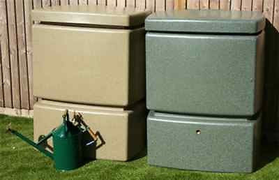 Large Water butt - Water Pillar - 525l with optional quality diverter and tap - Freeflush Rainwater Harvesting Ltd.