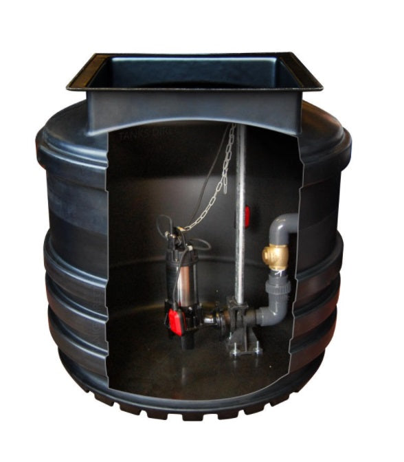 Mini Single and Twin Sewage Pumping Station Range 800l, 1200l and 1700l