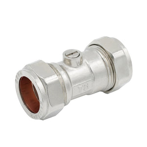 Flow regulator isolation valve 22mm