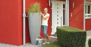 Elegant 300 litre modern rainwater harvesting water butt planter - Freeflush Rainwater Harvesting Ltd. 