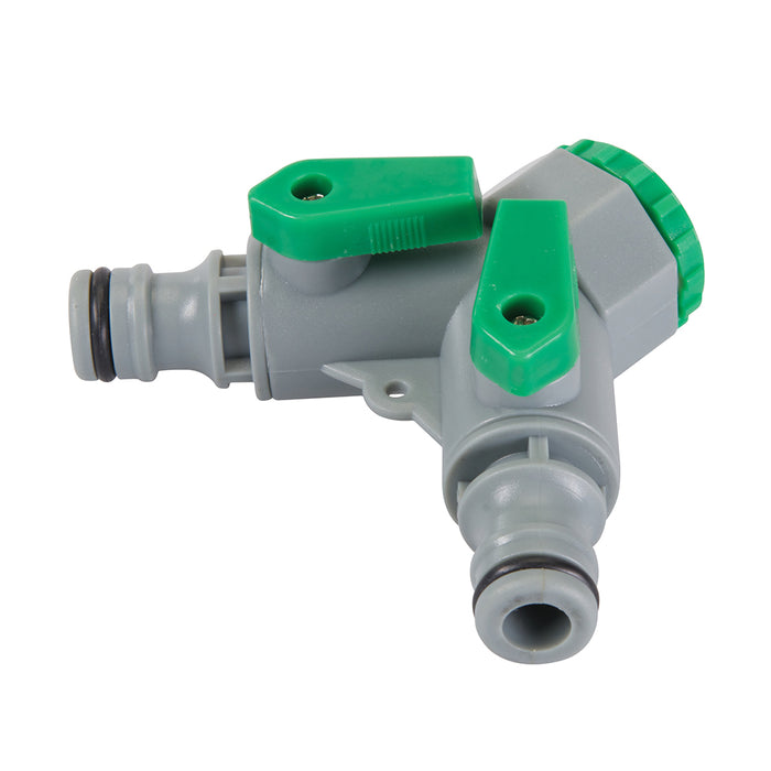 2-Way Tap Connector (3/4" BSP to 1/2" Male)