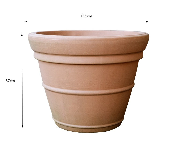 plastic plant pots that look like terracotta 500 litre Prestige extra large terracotta style pot planter