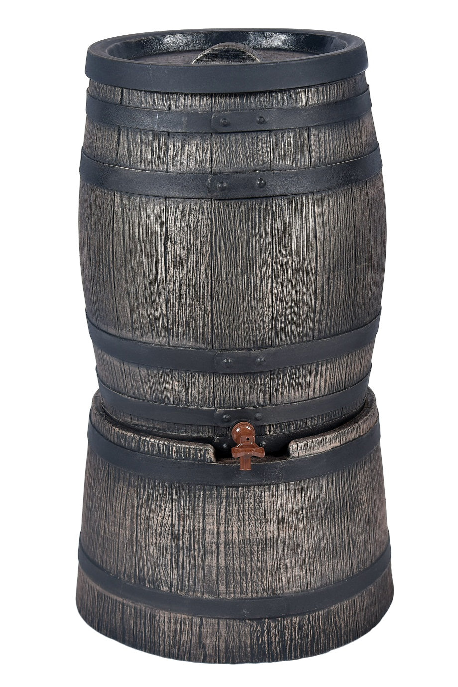Rain Barrel - Oak Effect - 50L, 120L, 240L, 350L - Freeflush Rainwater Harvesting Ltd.