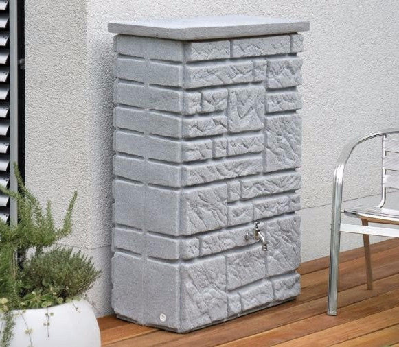 Maurano Stone Effect Water Butt – 300 Litres - Freeflush Rainwater Harvesting Ltd.