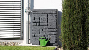 Maurano Stone Effect Water Butt – 300 Litres - Freeflush Rainwater Harvesting Ltd. 