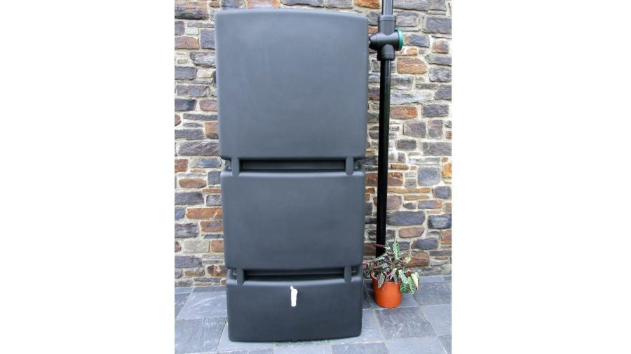 Large Water butt - Water Pillar - 800l with quality filter and tap - Freeflush Rainwater Harvesting Ltd.