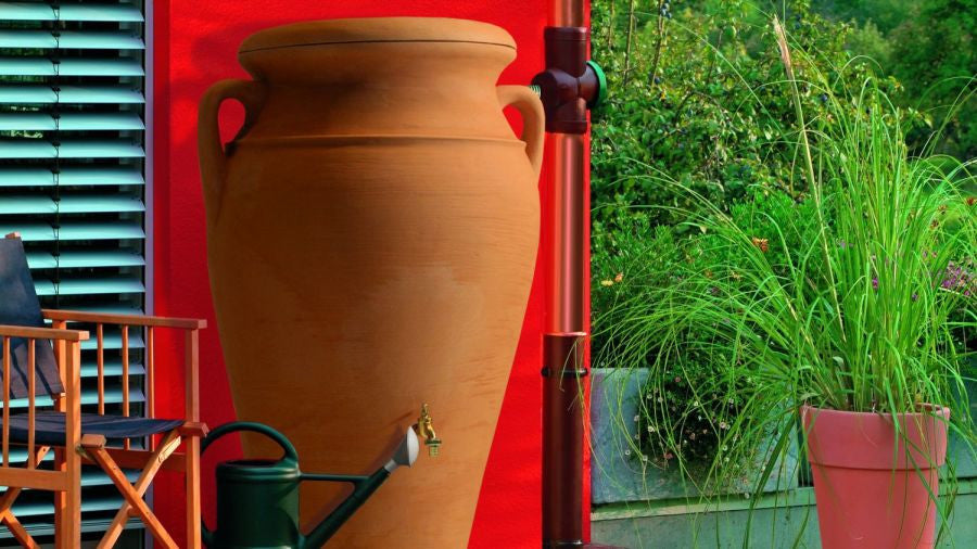 Helena Urn Style Water Butt – 300 Litres - Freeflush Rainwater Harvesting Ltd.