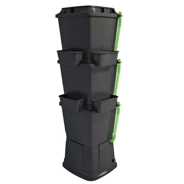 Rainwater Terrace 3 Tier 200 Litre Water Butt With Planters - Freeflush Rainwater Harvesting Ltd.