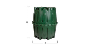 Hercules Large water butt tank 1600 litre capacity with tap
