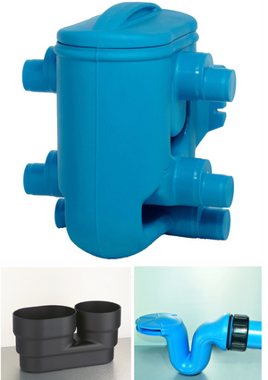 Commercial Rainwater Harvesting Filter - 2 stage - 110-160mm TF - 800m2 - Freeflush Rainwater Harvesting Ltd. 
