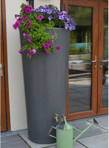 380L Tall City Water Butt Planter - Freeflush Rainwater Harvesting Ltd.