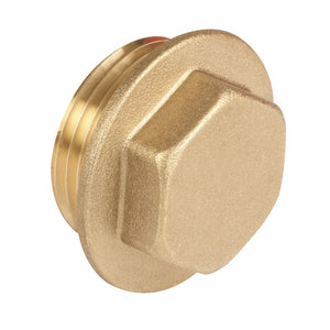 Brass Flanged Plug 3/4", 1", 1 1/4" with gasket