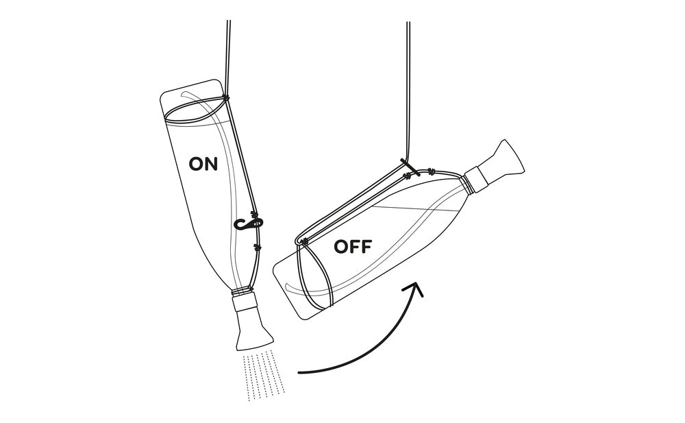 Bottleshower™ Cord Hanging Harness for 1.5/2litre bottles - Freeflush Rainwater Harvesting Ltd. 