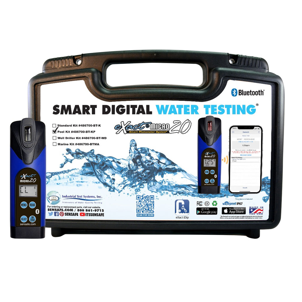 eXact® Micro 20 Water Testing Photometer with Bluetooth® Pool Kit