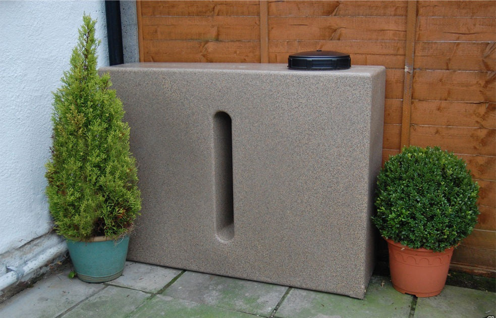 280 Litre Slim Water Butt Rain Harvesting Tank - Freeflush Rainwater Harvesting Ltd. 