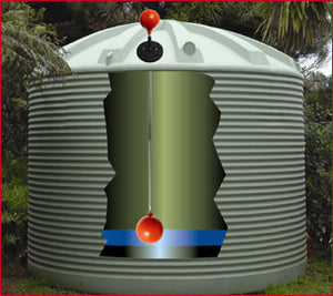 Visible ball rain water and tank level indicator - Freeflush Rainwater Harvesting Ltd. 