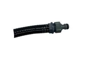 Freeflush hose adaptor/reducer, 1 1/4" to 1/2" barbed, snap lock (hozelock)