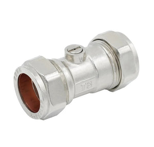 22mm flow regulator with housing and isolation valve