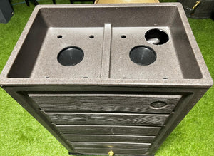 Grade B - Prestige 225 Litre Wood Effect Water Butt Planter