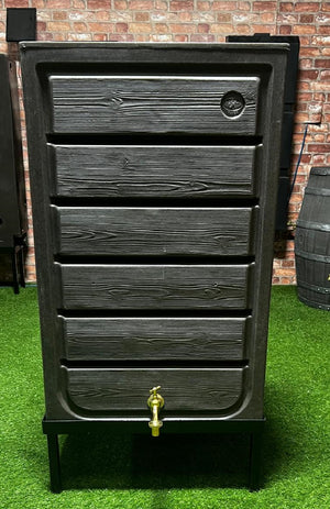 Grade B - Prestige 225 Litre Wood Effect Water Butt Planter