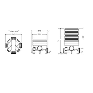 Accesso Inspection Chamber - 450mm Diameter For 160mm and 110mm EN 1401 single wall Pipe Systems