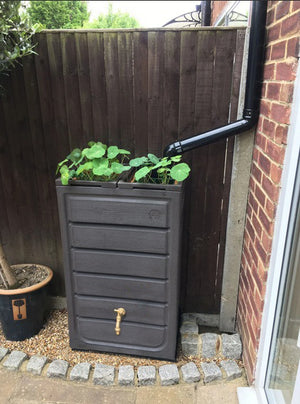 Prestige 225 Litre Wood Effect Water Butt Planter