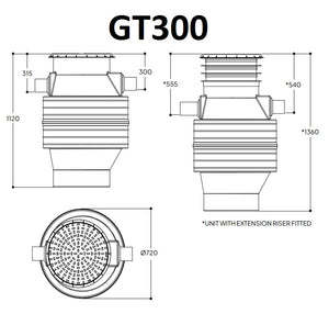 Underground Grease Trap - 300 and 500l