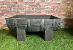 120 litre Barrico hogshead barrel trough planter