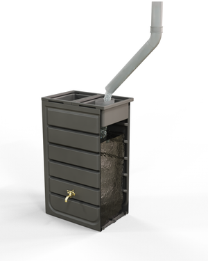 Prestige 225 Litre Wood Effect Water Butt Planter