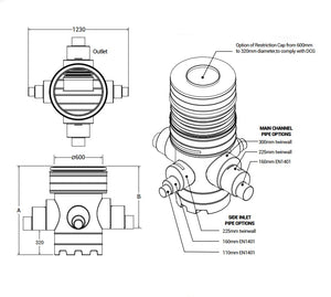 Oriflo Flow Control 600mm ø Chamber P Series