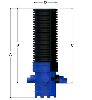 Vortiflo Complete Vortex Flow Control Chamber 300 and 450mm