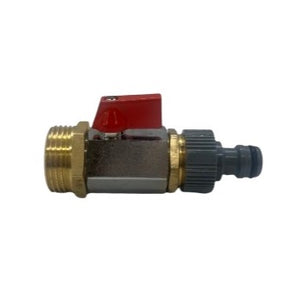Freeflush hose adaptor/reducer, 1 1/4" to 1/2" barbed, snap lock (hozelock)