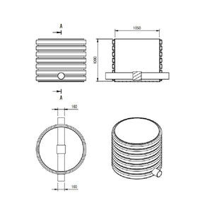 Non-Return Valve chamber 1050mm