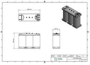 Slimline Water Tank 1350 Litre