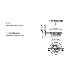 Flow Regulator (restrictor)  Insert 15mm and 22mm compression fit