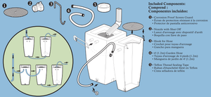 Madison 185 Litre rain barrel with water feature