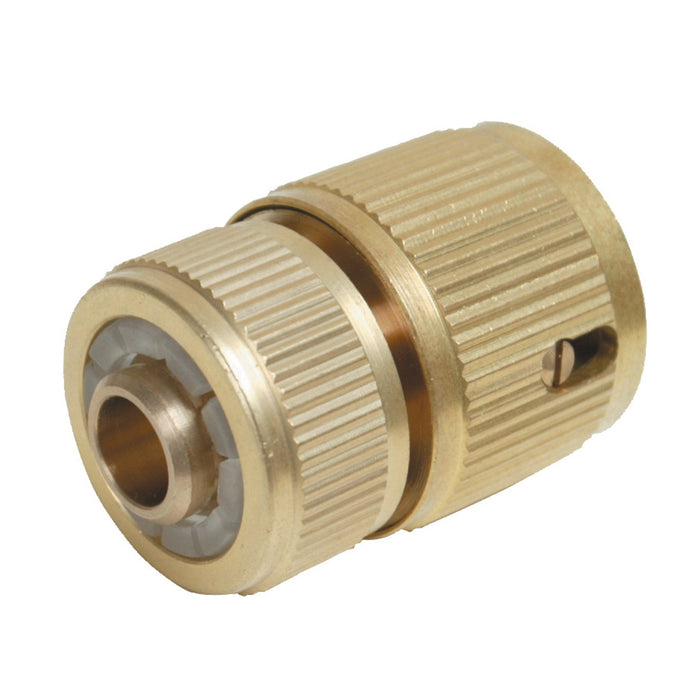 Quick Connector Auto Stop Brass (1/2" Female)