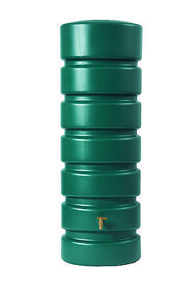 Classic large slim water butt with diverter and tap - 300 and 650 litre capacity - Freeflush Rainwater Harvesting Ltd. 