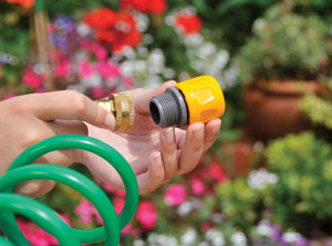 Hozelock Flat Hose & Spiral Hose Adaptor - Freeflush Rainwater Harvesting Ltd. 