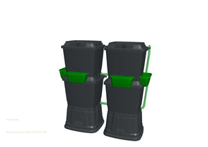 Rainwater Terrace Double 2 Tier 268 Litre Water Butt - Freeflush Rainwater Harvesting Ltd. 