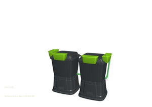 Rainwater Terrace 1 Tier 134L Water Butt With Planters - Freeflush Rainwater Harvesting Ltd. 
