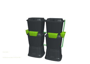 Rainwater Terrace Double 2 Tier 268 Litre Water Butt - Freeflush Rainwater Harvesting Ltd. 
