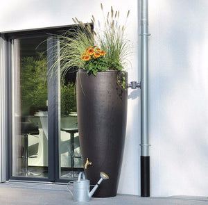 Elegant 300 litre modern rainwater harvesting water butt planter - Freeflush Rainwater Harvesting Ltd. 