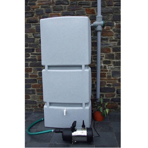 Rainwater Harvesting Package 800l butt and garden steel pressure pump - Freeflush Rainwater Harvesting Ltd. 