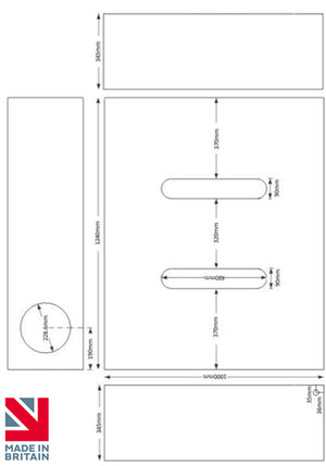 Bespoke slim water butt choose capacity, shape and colour - Freeflush Rainwater Harvesting Ltd. 