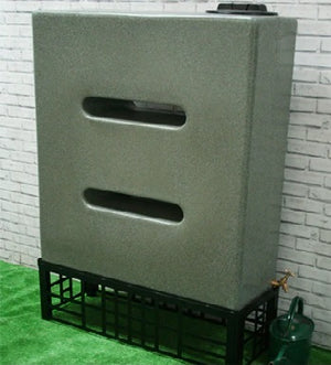 400 Litre Slim Water Butt Rain Harvesting Tank - Freeflush Water Management Ltd. 