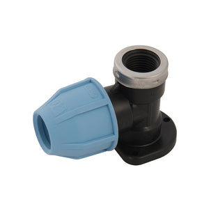 MDPE Wall Plate Elbow 20mm x 1/2", 25mm x 3/4" - Freeflush Rainwater Harvesting Ltd. 